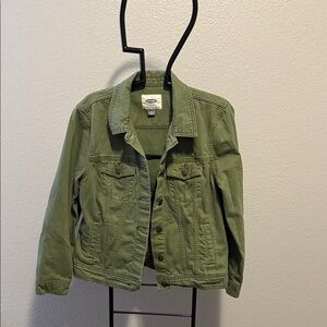 Old Navy Olive Green Jean Jacket